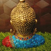 Brass Color Stone Buddha Statue 6″