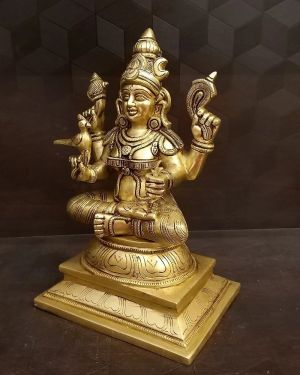 Brass Superfine Kamatchi Amman Idol , Pure & Antique 10″