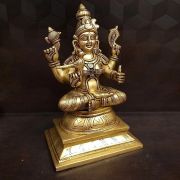 Brass Superfine Kamatchi Amman Idol , Pure & Antique 10″