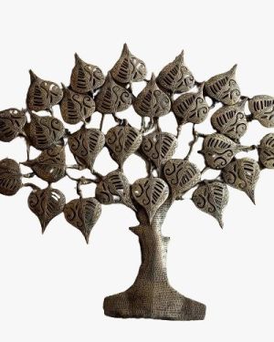 Brass Tree With Designer Leaf 29″