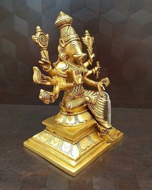 Brass Varahi Amman Idol , Pure & Antique 10″