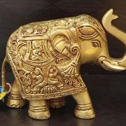 Buy Brass Well Design Elephant Idol 4″ for Home decor Online at Lowest Price Coimbatore India