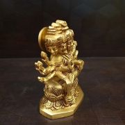 Brass Gayathri Devi Idol , Pure & Antique 5.5″