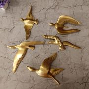 Brass Birds Wall Mount For Home Decors 7.5″