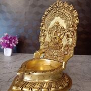 Buy Brass Big Ganesha Diya For Pooja 10″