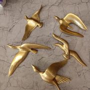 Brass Birds Wall Mount For Home Decors 7.5″