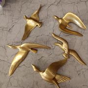 Brass Birds Wall Mount For Home Decors 7.5″
