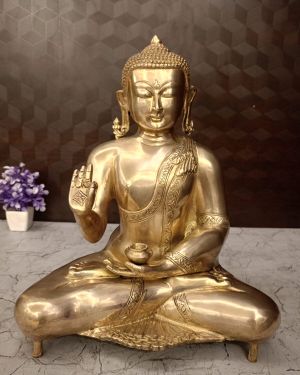 Buy Brass Buddha Statue For Home Decor 15″