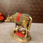 Brass Gomatha Stone finish Green and Red Color 5.5″