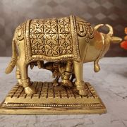 Buy Brass Cow And Calf Statue 5.5″