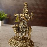 brass-cow-krishna-iodl-pooja-gift-vgocart-coimbatore-india