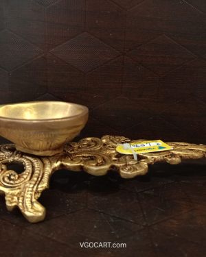 Brass Designer Diya With Handle 2″