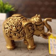 Brass Elephant Statue For Home Decor 2.5″