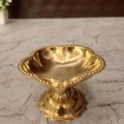 Brass Fine Art Single Face Designer Diya 2″