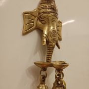 Buy Brass Wall Mount Ganesha Face With Bells 8″