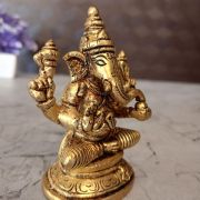 Buy Brass Ganesha Statue For Pooja 3.5″