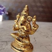 Buy Brass Ganesha Statue For Pooja 3.5″