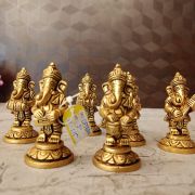 brass-ganesha-music-set-pooja-gift-vgocart-coimbatore-india