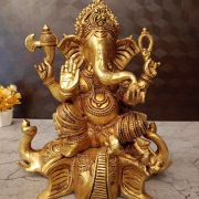 brass-ganesha-sitting-elephant-head-poooja-gift-vgocart-coimbatore