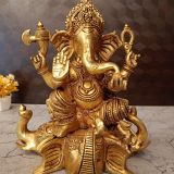 brass-ganesha-sitting-elephant-head-poooja-gift-vgocart-coimbatore