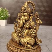 Buy Brass Fine Craft Ganesha Statue For Pooja & Gift 5″