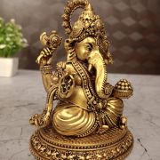 Buy Brass Fine Craft Ganesha Statue For Pooja & Gift 5″