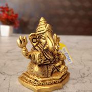 Brass Small Ganesha Statue 2.5″