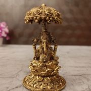 brass-ganesha-umberla-idol-pooja-gift-vgocart-coimbatore
