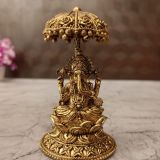 brass-ganesha-umberla-idol-pooja-gift-vgocart-coimbatore