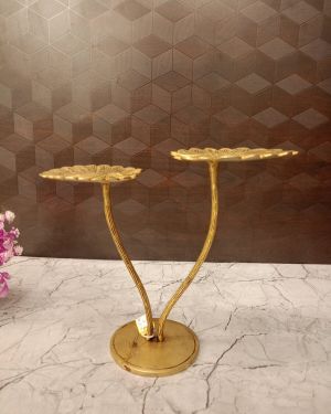 Brass Lotus Leaf Home Decor 8″
