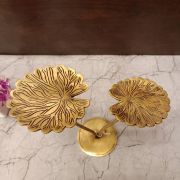 Brass Lotus Leaf Home Decor 8″