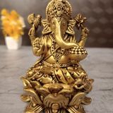 brass-lotus-ganesha-idol-pooja-gift-vgocart-coimbatore