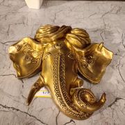 Brass Pagadi Ganesha Wall Mount 9″