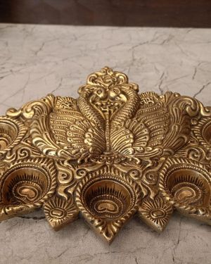 Brass Designer Diya- 10.5″