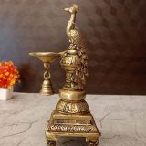 brass-peacock-diya-home-decor-pooja-vgocart-coimbatore