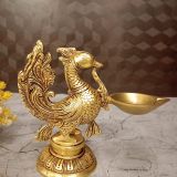 brass-peacock-diya-idol-pooja-gift-coimbatore