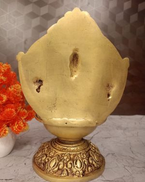 Buy Brass Perumal With Sangu Chakra Namam Diya 9″
