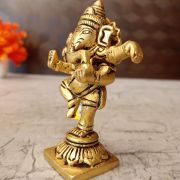 Brass Rathna Ganesha Good For Pooja 4″