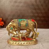 brass-stone-cow-calf-pooja-gift-vgocart-coimbatore