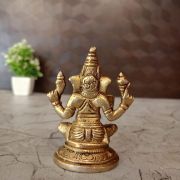 Brass Valamburi Ganesha Statue 3.5″