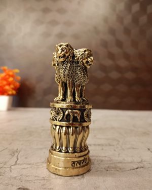 Brass Fine Art Ashoka Pillar 4″