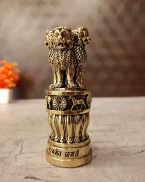 Brass Fine Art Ashoka Pillar 4″
