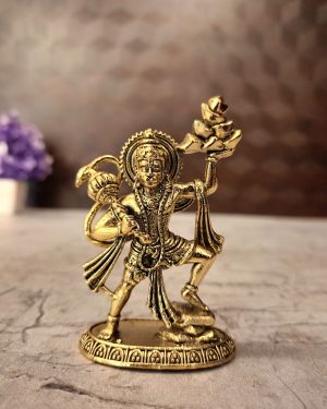 Brass Fine art Hanuman Mountain 3″