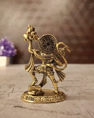 Brass Fine art Hanuman Mountain 3″