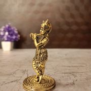 Brass Fine art Krishna 3″