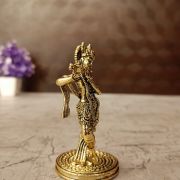 Brass Fine art Krishna 3″