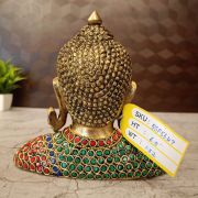 Brass Stone Buddha Statue 6.5″