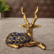 Buy Brass Stone Deer For Home decor Handcraft & Antique statue 3″