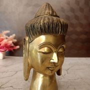 Brass Buddha Head 8″
