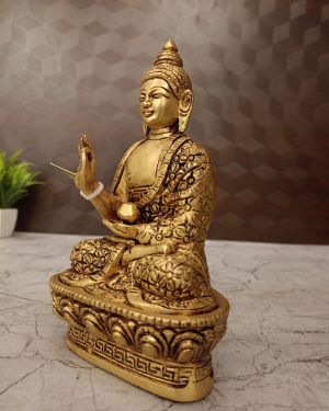 Brass Buddha Small Idol- 7″